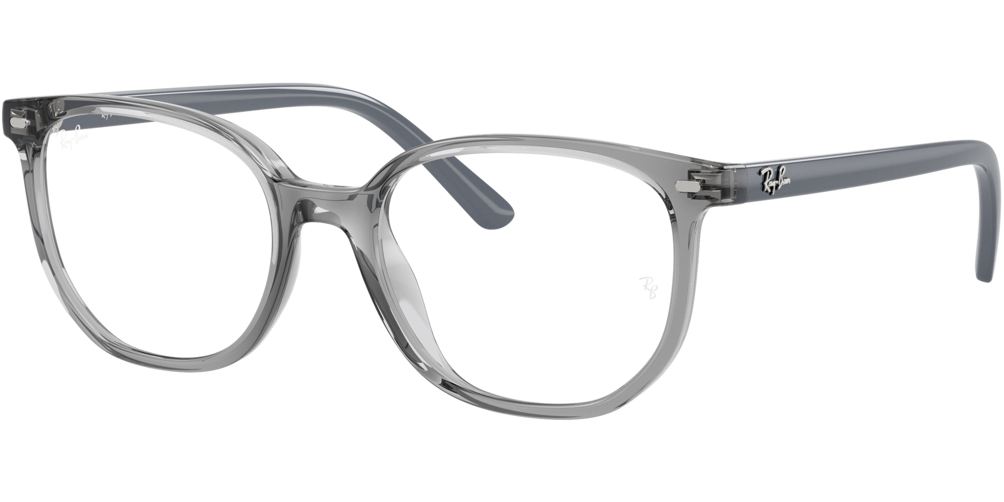 Dioptrické brýle Ray-Ban® model 9097V, barva obruby šedá čirá lesk, stranice šedá lesk, kód barevné varianty 7514. 