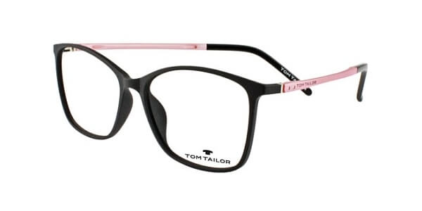 Dioptrické brýle Tom Tailor model 60345, barva obruby černá mat, stranice růžová mat, kód barevné varianty 530. 