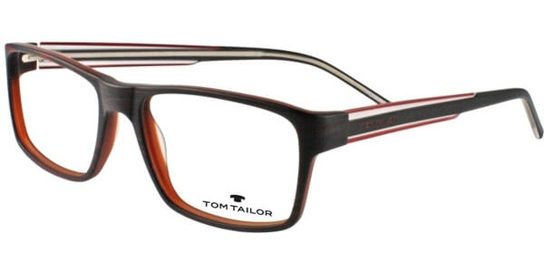 Dioptrické brýle Tom Tailor model 60350, barva obruby hnědá mat, stranice černá čirá mat, kód barevné varianty 650. 