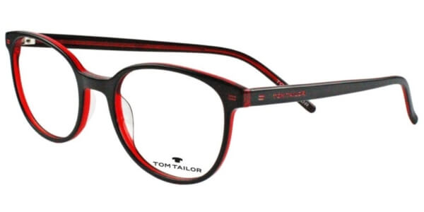 Dioptrické brýle Tom Tailor model 60386, barva obruby černá červená lesk, stranice černá červená lesk, kód barevné varianty 204. 