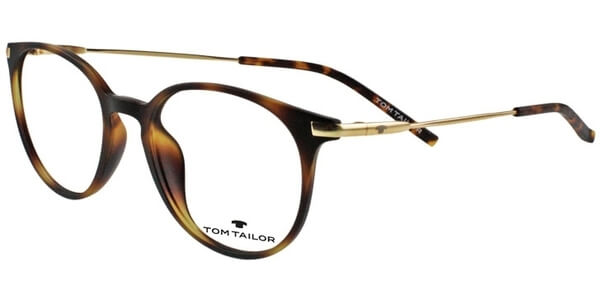 Dioptrické brýle Tom Tailor model 60412, barva obruby hnědá mat, stranice zlatá mat, kód barevné varianty 498. 