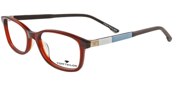 Dioptrické brýle Tom Tailor model 60442, barva obruby hnědá lesk, stranice hnědá modrá mat, kód barevné varianty 351. 