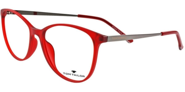 Dioptrické brýle Tom Tailor model 60451, barva obruby červená mat, stranice šedá lesk, kód barevné varianty 379. 