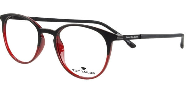 Dioptrické brýle Tom Tailor model 60476, barva obruby černá červená mat, stranice černá lesk, kód barevné varianty 447. 