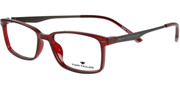 Dioptrické brýle Tom Tailor model 60478, barva obruby červená lesk, stranice stříbrná lesk, kód barevné varianty 454. 