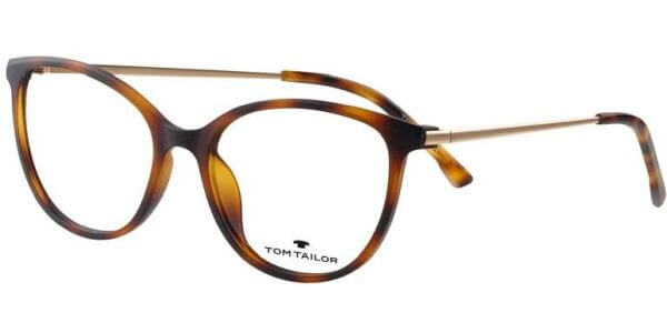 Dioptrické brýle Tom Tailor model 60528, barva obruby hnědá mat, stranice zlatá mat, kód barevné varianty 596. 