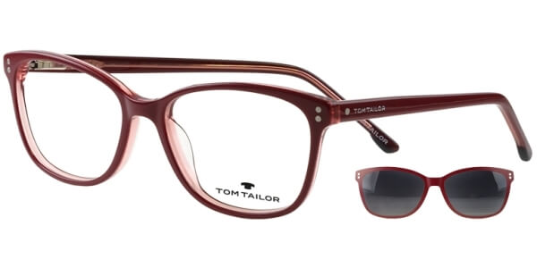 Dioptrické brýle Tom Tailor model 60534, barva obruby vínová lesk, stranice vínová lesk, kód barevné varianty 101. 