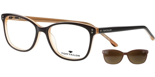 Dioptrické brýle Tom Tailor model 60534, barva obruby černá béžová lesk, stranice černá béžová lesk, kód barevné varianty 102. 
