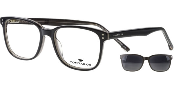 Dioptrické brýle Tom Tailor model 60535, barva obruby černá béžová lesk, stranice černá béžová lesk, kód barevné varianty 104. 