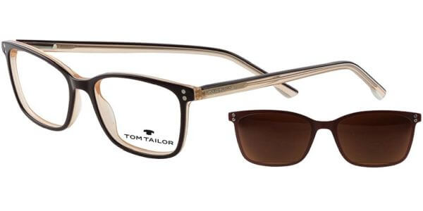 Dioptrické brýle Tom Tailor model 60564, barva obruby hnědá béžová lesk, stranice hnědá béžová lesk, kód barevné varianty 193. 