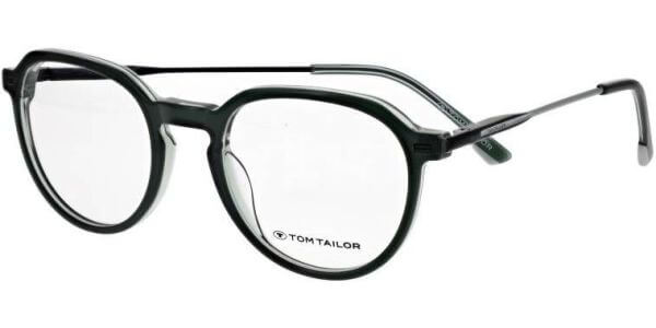 Dioptrické brýle Tom Tailor model 60644, barva obruby černá zelená lesk, stranice černá šedá lesk, kód barevné varianty 397. 