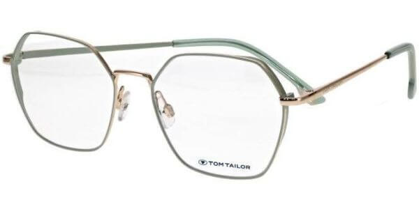 Dioptrické brýle Tom Tailor model 60657, barva obruby zelená zlatá lesk, stranice zlatá lesk, kód barevné varianty 447. 