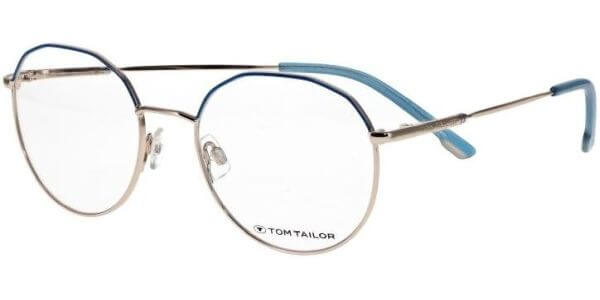 Dioptrické brýle Tom Tailor model 60679, barva obruby zlatá modrá lesk, stranice zlatá lesk, kód barevné varianty 509. 