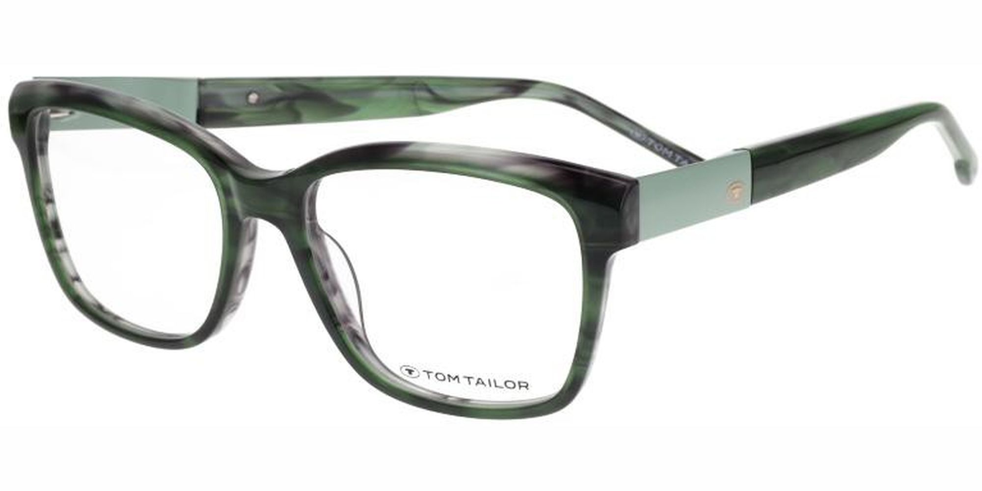 Dioptrické brýle Tom Tailor model 60711, barva obruby zelená lesk, stranice zelená lesk, kód barevné varianty 644. 