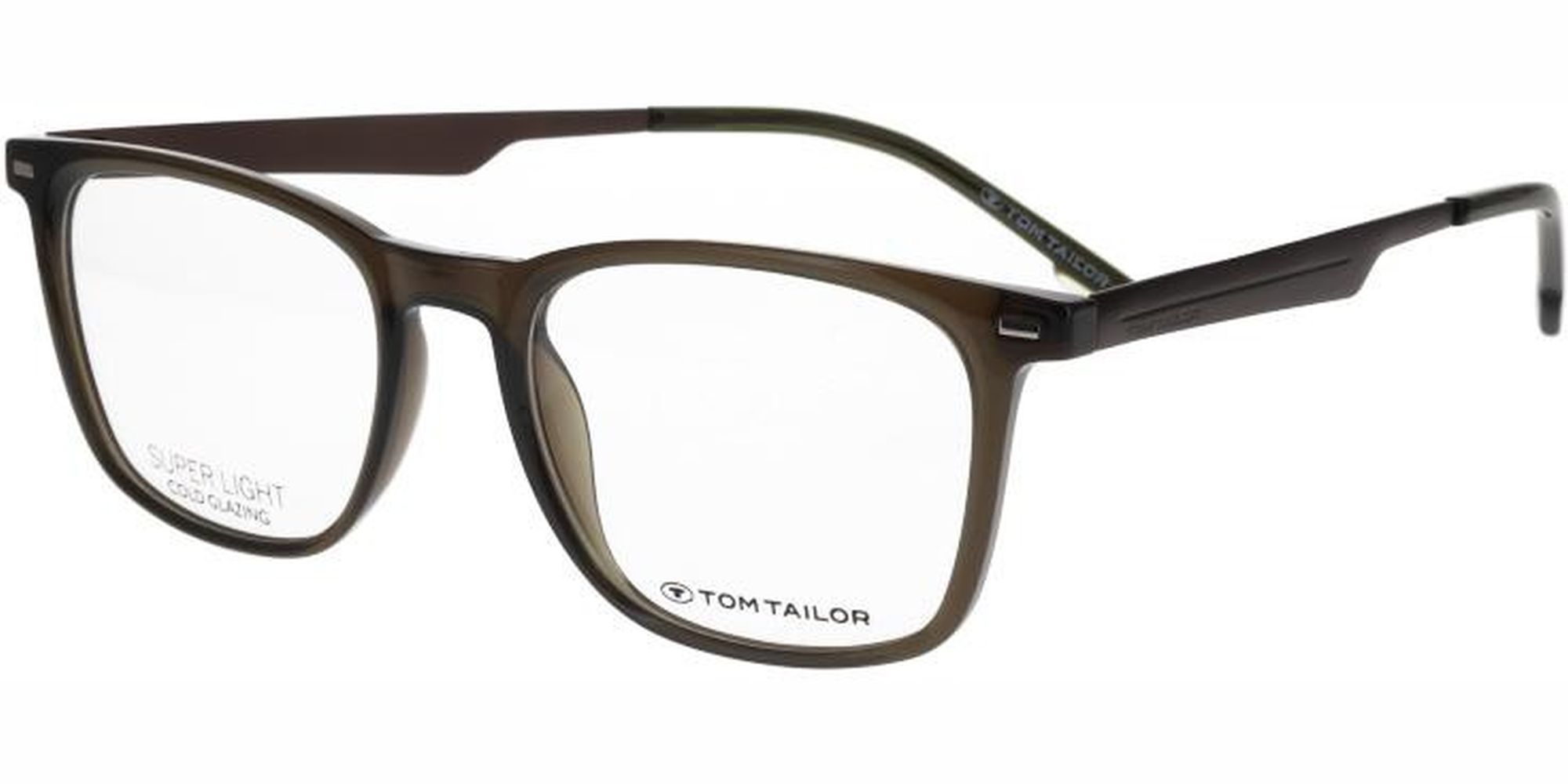 Dioptrické brýle Tom Tailor model 60716, barva obruby zelená lesk, stranice zelená mat, kód barevné varianty 615. 