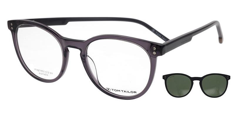 Dioptrické brýle Tom Tailor model 60734, barva obruby šedá lesk, stranice šedá mat, kód barevné varianty 668. 