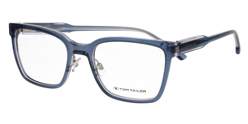 Dioptrické brýle Tom Tailor model 60748, barva obruby modrá čirá lesk, stranice modrá čirá mat, kód barevné varianty 114. 