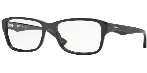 Dioptrické brýle Vogue model 2883, barva obruby černá lesk, stranice černá lesk, kód barevné varianty W44. 