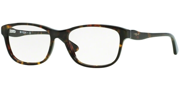 Dioptrické brýle Vogue model 2908, barva obruby hnědá lesk, stranice hnědá lesk, kód barevné varianty W656. 