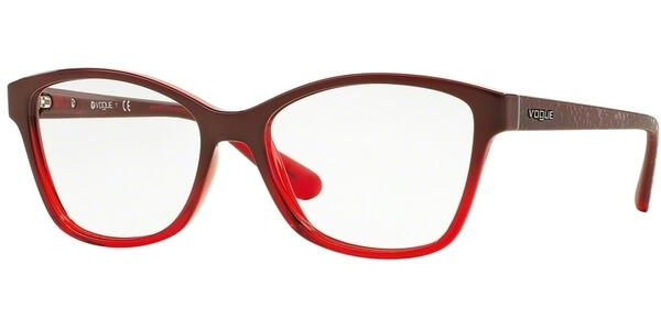 Dioptrické brýle Vogue model 2998, barva obruby červená lesk, stranice červená mat, kód barevné varianty 2348. 