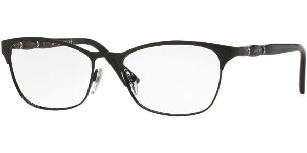Dioptrické brýle Vogue model 3987B, barva obruby černá lesk, stranice černá lesk, kód barevné varianty 352. 
