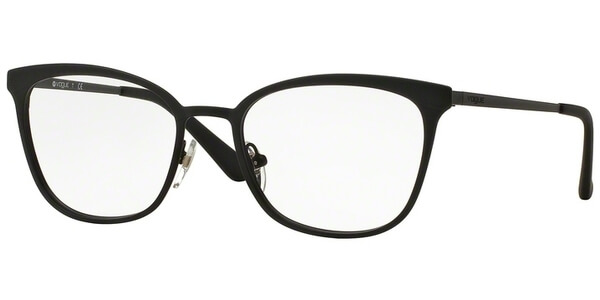 Dioptrické brýle Vogue model 3999, barva obruby černá mat, stranice černá mat, kód barevné varianty 352S. 