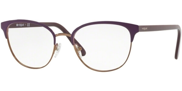 Dioptrické brýle Vogue model 4088, barva obruby fialová hnědá lesk, stranice fialová lesk, kód barevné varianty 5083. 
