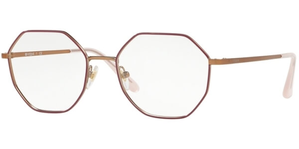 Dioptrické brýle Vogue model 4094, barva obruby růžová zlatá lesk, stranice zlatá mat, kód barevné varianty 5089. 