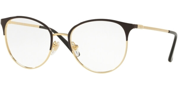 Dioptrické brýle Vogue model 4108, barva obruby černá zlatá lesk, stranice zlatá lesk, kód barevné varianty 280. 