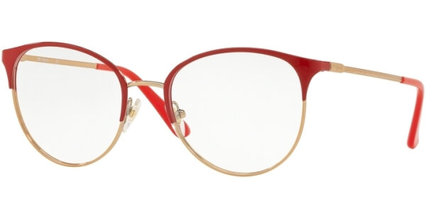 Dioptrické brýle Vogue model 4108, barva obruby červená zlatá lesk, stranice zlatá lesk, kód barevné varianty 5100. 
