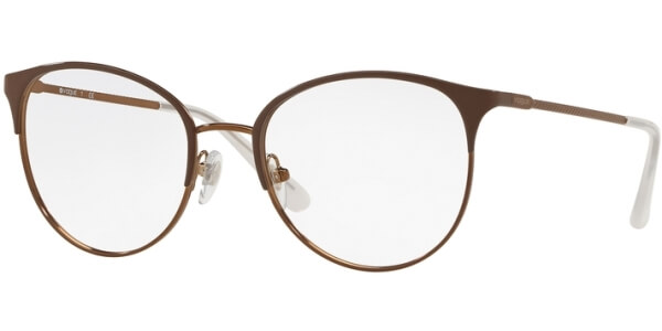 Dioptrické brýle Vogue model 4108, barva obruby hnědá lesk, stranice hnědá lesk, kód barevné varianty 5101. 