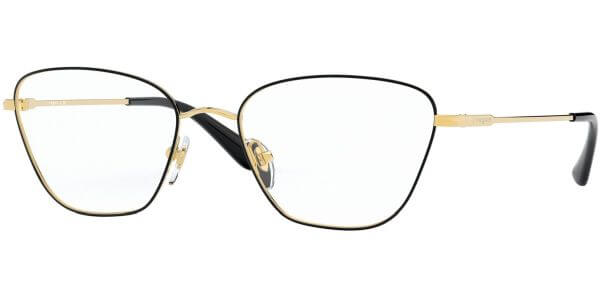 Dioptrické brýle Vogue model 4163, barva obruby černá zlatá lesk, stranice zlatá lesk, kód barevné varianty 280. 