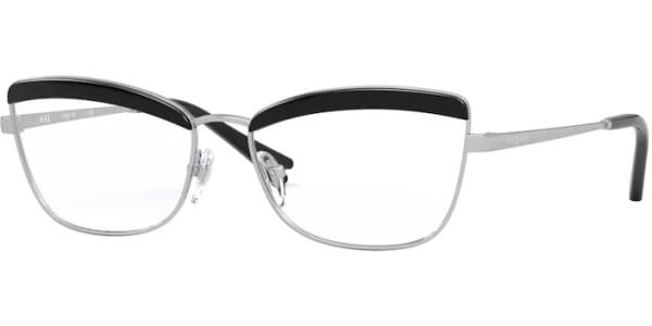Dioptrické brýle Vogue model 4164, barva obruby černá stříbrná lesk, stranice stříbrná lesk, kód barevné varianty 323. 