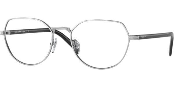 Dioptrické brýle Vogue model 4243, barva obruby stříbrná lesk, stranice černá lesk, kód barevné varianty 323. 