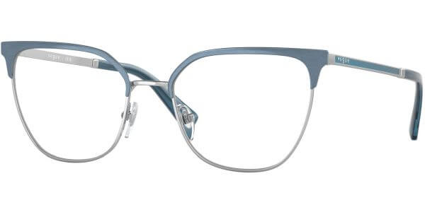 Dioptrické brýle Vogue model 4249, barva obruby modrá stříbrná lesk, stranice modrá stříbrná lesk, kód barevné varianty 5177. 