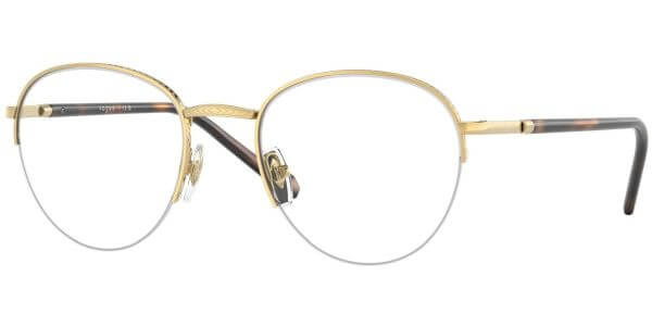 Dioptrické brýle Vogue model 4263, barva obruby zlatá lesk, stranice zlatá hnědá lesk, kód barevné varianty 280. 