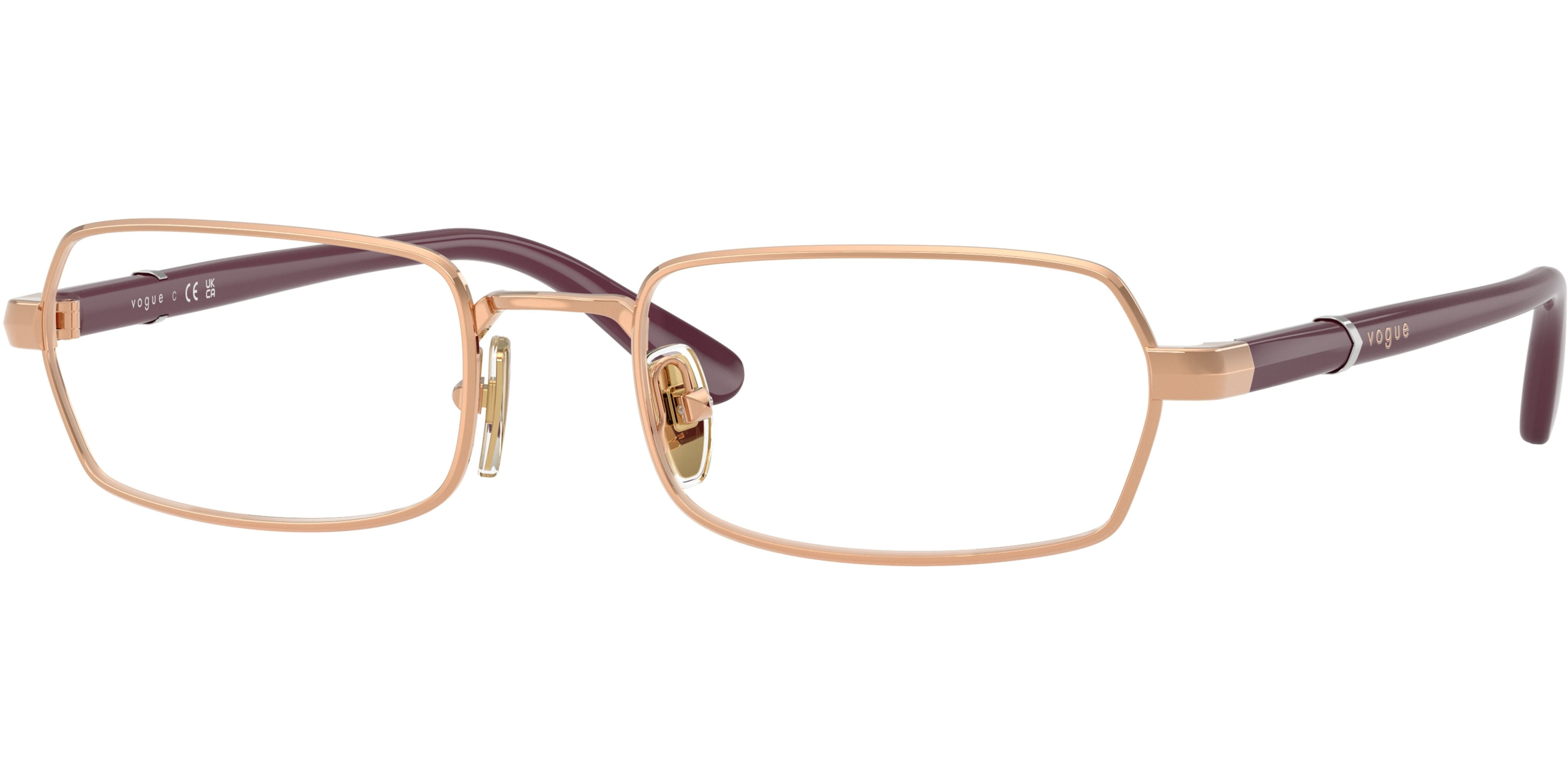 Dioptrické brýle Vogue model 4351, barva obruby bronzová lesk, stranice bronzová lesk, kód barevné varianty 5152. 