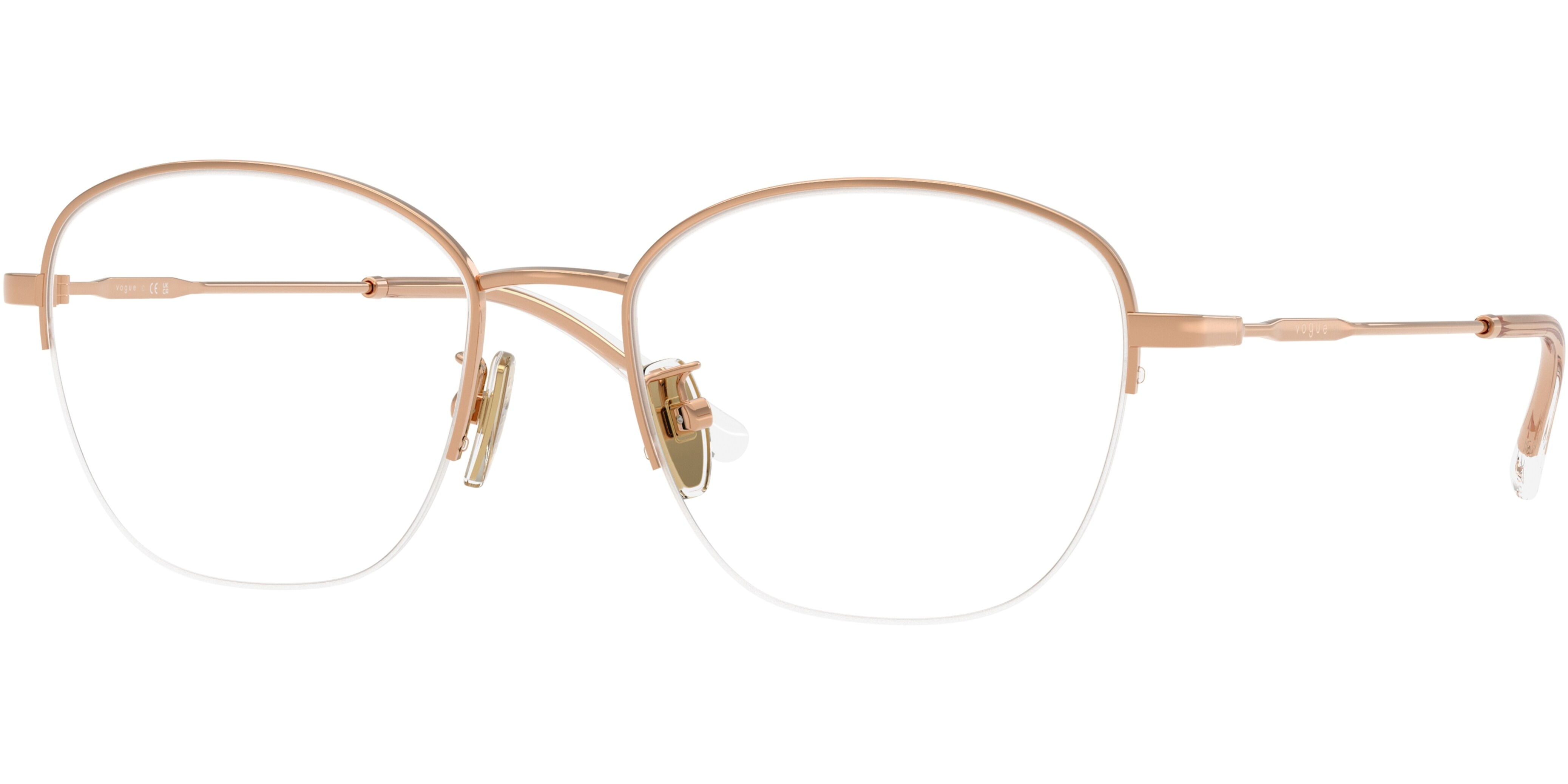 Dioptrické brýle Vogue model 4357D, barva obruby bronzová lesk, stranice bronzová lesk, kód barevné varianty 5152. 