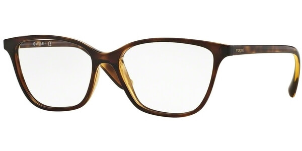 Dioptrické brýle Vogue model 5029, barva obruby hnědá lesk, stranice hnědá lesk, kód barevné varianty W656. 