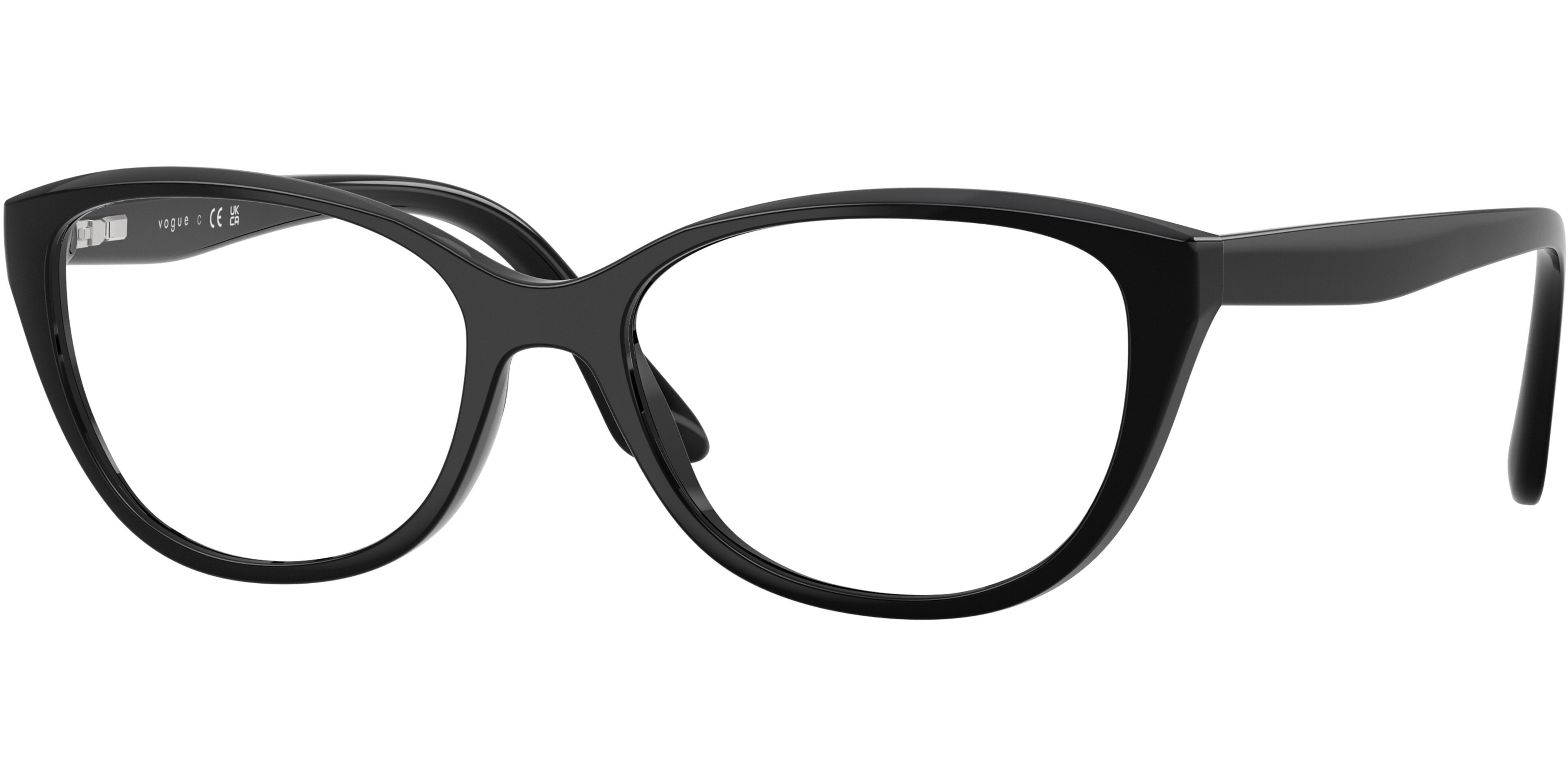 Dioptrické brýle Vogue model 5120M, barva obruby černá lesk, stranice černá lesk, kód barevné varianty W44. 