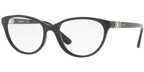 Dioptrické brýle Vogue model 5153, barva obruby černá lesk, stranice černá lesk, kód barevné varianty W44. 