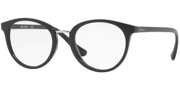 Dioptrické brýle Vogue model 5167, barva obruby černá lesk, stranice černá lesk, kód barevné varianty W44. 