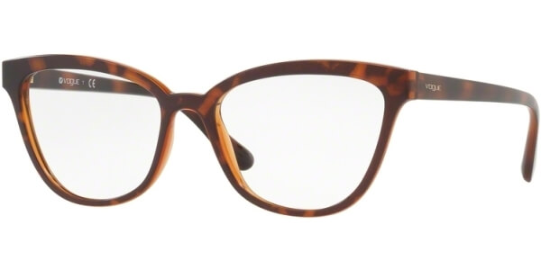 Dioptrické brýle Vogue model 5202, barva obruby hnědá mat, stranice hnědá mat, kód barevné varianty 2386. 