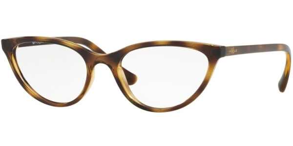 Dioptrické brýle Vogue model 5213, barva obruby hnědá lesk, stranice hnědá lesk, kód barevné varianty W656. 