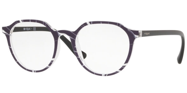 Dioptrické brýle Vogue model 5226, barva obruby černá bílá lesk, stranice černá lesk, kód barevné varianty 2698. 