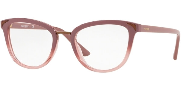 Dioptrické brýle Vogue model 5231, barva obruby růžová lesk, stranice růžová lesk, kód barevné varianty 2554. 