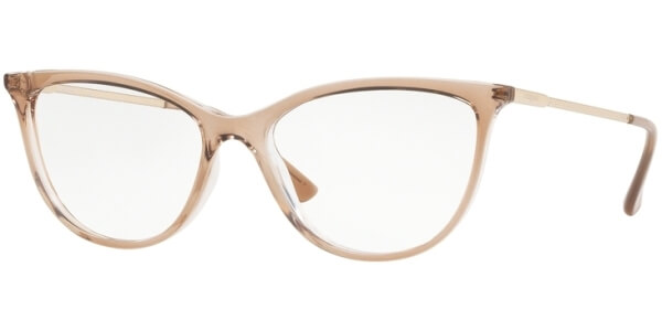 Dioptrické brýle Vogue model 5239, barva obruby béžová čirá lesk, stranice zlatá lesk, kód barevné varianty 2735. 