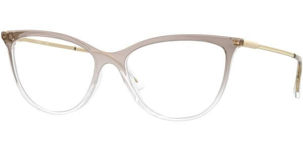 Dioptrické brýle Vogue model 5239, barva obruby béžová čirá lesk, stranice zlatá lesk, kód barevné varianty 2736. 