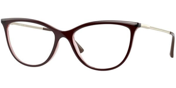 Dioptrické brýle Vogue model 5239, barva obruby hnědá lesk, stranice tříbrná lesk, kód barevné varianty 2907. 