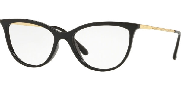 Dioptrické brýle Vogue model 5239, barva obruby černá lesk, stranice zlatá lesk, kód barevné varianty W44. 